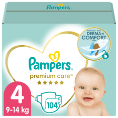 Pampers Premium Care, 4-es méret, 104 db, 9kg-14kg
