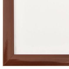 Greatstore 3 db bronzszínű MDF fali/asztali fényképkeret 70 x 90 cm