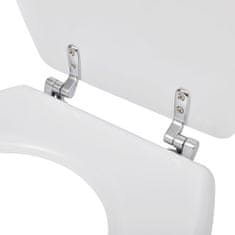 Greatstore egyszerű tervezésű fehér MDF WC-ülőke