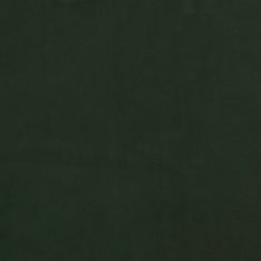 Greatstore sötétzöld bársony lábzsámoly 60 x 60 x 39 cm