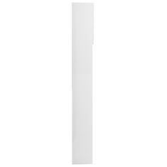 shumee magasfényű fehér mosógépszekrény 64 x 25,5 x 190 cm
