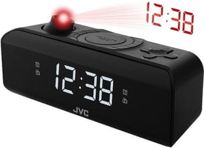  jvc RA-E211B klasszikus rádiós ébresztőóra fm am tuner egyszerű kezelés beépített hangszóró snooze sleep ébresztőóra 2 ébresztővel