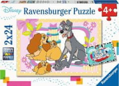 Ravensburger Puzzle Disney kedvenc kölykök 2x24 darab
