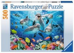 Ravensburger Puzzle delfinek a korallzátonynál 500 darab