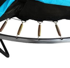 Aga SPORT EXCLUSIVE trambulin 250 cm világoskék + védőháló + létra