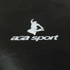 Aga Sport Pro Trambulin 400 cm Sötétzöld + védőháló + létra + cipőzseb