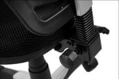 STEMA Forgó ergonomikus irodai szék HG-0001. Nylon talppal, állítható kartámaszokkal, háttámlával és üléssel rendelkezik. Fekete szín.