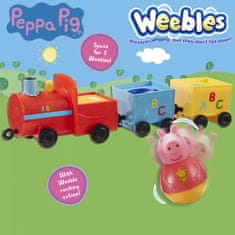 TM Toys PEPPA Pig WEEBLES - Roly Poly figura és vonat