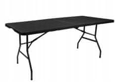 Gardlov Malatec 12280 Összecsukható asztal 180x74 cm fekete