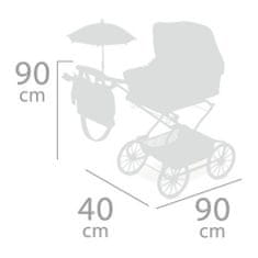 DeCuevas 82035 REBORN összecsukható babakocsi napernyővel és SKY tartozékokkal 2020 - 90 cm