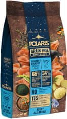 POLARIS gabonamentes granulátum friss hússal, Adult, baromfival és lazaccal, 12 kg