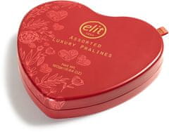 ELIT csokoládé doboz különböző színű pralinéval szív alakú 160g