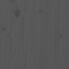 Greatstore szürke tömör fenyőfa szennyestartó láda 44 x 44 x 76 cm