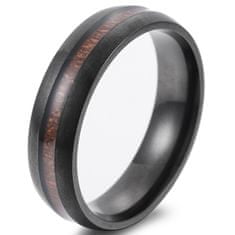 IZMAEL Timbered Gyűrű-Fekete/55mm