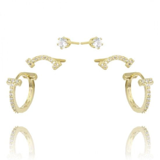 Xuping Jewelry KST2465 női aranyozott rozsdamentes acél fülbevaló