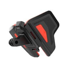 TELESIN Helmet Strap sport kamera tartó sisakra, fekete/piros