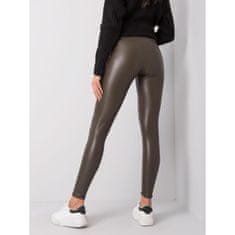 RUE PARIS Briana RUE PARIS női leggings sötét khakiszínű RV-LG-6007.11_356624 S