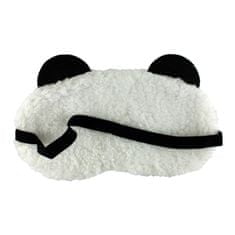 Northix Eyes Closed Panda, Fluffy Sleep Mask utazáshoz és pihenéshez 