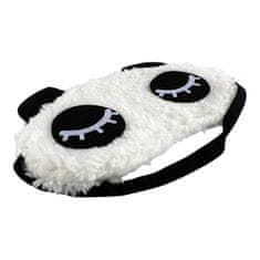 Northix Eyes Closed Panda, Fluffy Sleep Mask utazáshoz és pihenéshez 