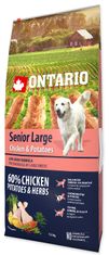 Ontario Senior Large Chicken & Potatoes Száraz kutytáp, 12 kg
