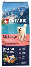Ontario Adult Large 7 Fish & Rice 12kg