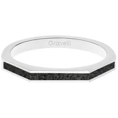 Gravelli Acélgyűrű betonnal Three Side acél/antracit GJRWSSA123 (Kerület 53 mm)