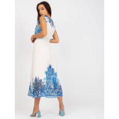 ITALY MODA HONORA kék női pliszírozott, nyomtatott midi ruha HONORA kék DHJ-SK-13128.61_388975 Univerzális