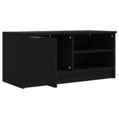 Greatstore fekete szerelt fa TV-szekrény 80 x 35 x 36,5 cm