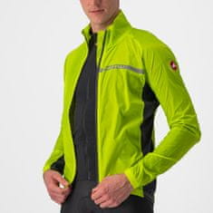 Castelli Squadra Stretch Jacket Electric Lime/Dark Gray széldzseki, sárga, L