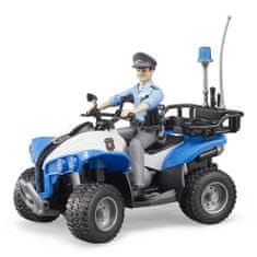 BRUDER BWORLD kék rendőrségi quad kerékpár figurával
