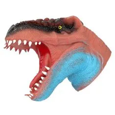 Dino World Tyrannosaurus Rex kéznél ASST, Barna-kék, szilikon