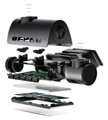 CEL-TEC K5 hármas műszerfali kamera / elöl, hátul 1080p / beltéri HD/3" IPS LCD/WiFi/g érzékelő/