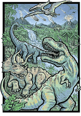 CLOUDBERRIES Puzzle Dinoszauruszok 3D szemüveggel 500 darab