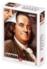 D-Toys DEICO Meglepetés puzzle Benjamin Franklin karikatúrája 1000 darab
