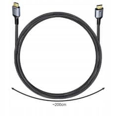 Izoksis 18929 HDMI 2.1 nagy sebességű kábel, 8K 60Hz, 2m fekete