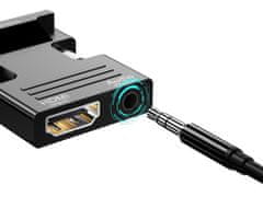Verkgroup Adapter konverter HDMI-ről vga-ra + audio AUX