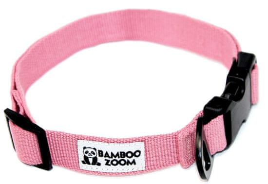 Bamboo Bambusz Zoom nyakörv kutyáknak rózsaszín S