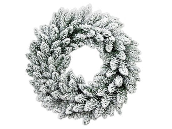 LAALU.cz Karácsonyi koszorú mesterséges díszítetlen hófehér DELUXE Viola 30 cm asztalra és akasztóra