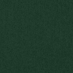 Greatstore sötétzöld szövet lábzsámoly 45 x 29,5 x 35 cm