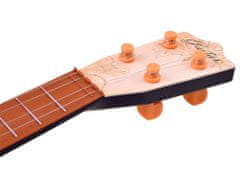 RAMIZ Játék fahatású gitár pengetővel - világos barna