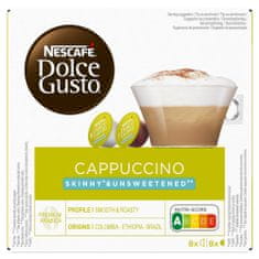 NESCAFÉ Cappuccino Skinny Unsweetened – kávé kapszulák – 16 db