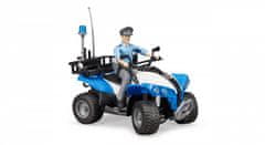 BRUDER BWORLD kék rendőrségi quad kerékpár figurával