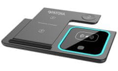 PATONA 3 az 1-ben vezeték nélküli töltő, Iphone-hoz, Apple Watch-hoz és Airpods-hoz, 9V/2A, 5V/3A bemenethez