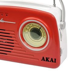 Akai APR-11R RED Retro stílusú rádió, 9204486 | APR-11R RED Retro stílusú rádió
