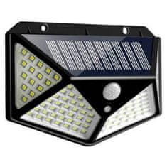 Verkgroup 100 LED SMD napelemes fali lámpa PIR mozgásérzékelővel