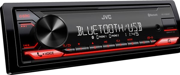 modern autórádió jvc KD-X282BT Bluetooth aux usb kijelző 13sávos hangszínszabályzó teljesítmény 4x 50w