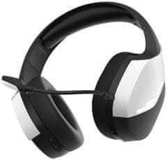 Zalman játék headset mikrofonnal vezeték nélküli HPS700W 50mm-es hangszórókkal,USB, 3.5mm-es jack csatlakozó, akár 12 órát is kibír, fehér-fekete színű