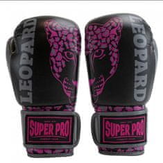 Noah SUPER PRO Gyermek bokszkesztyű Leopard - fekete/rózsaszín