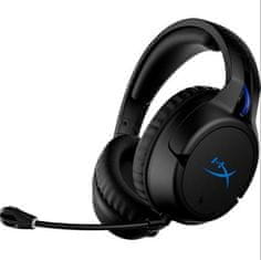 HyperX HP Cloud Flight - Vezeték nélküli játékfejhallgató (fekete-kék) - PS5-PS4