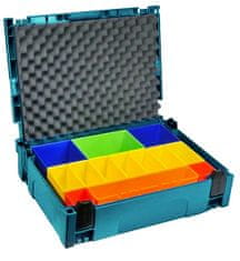 Makita MAKPAC bőrönd + szervező - színes dobozok
